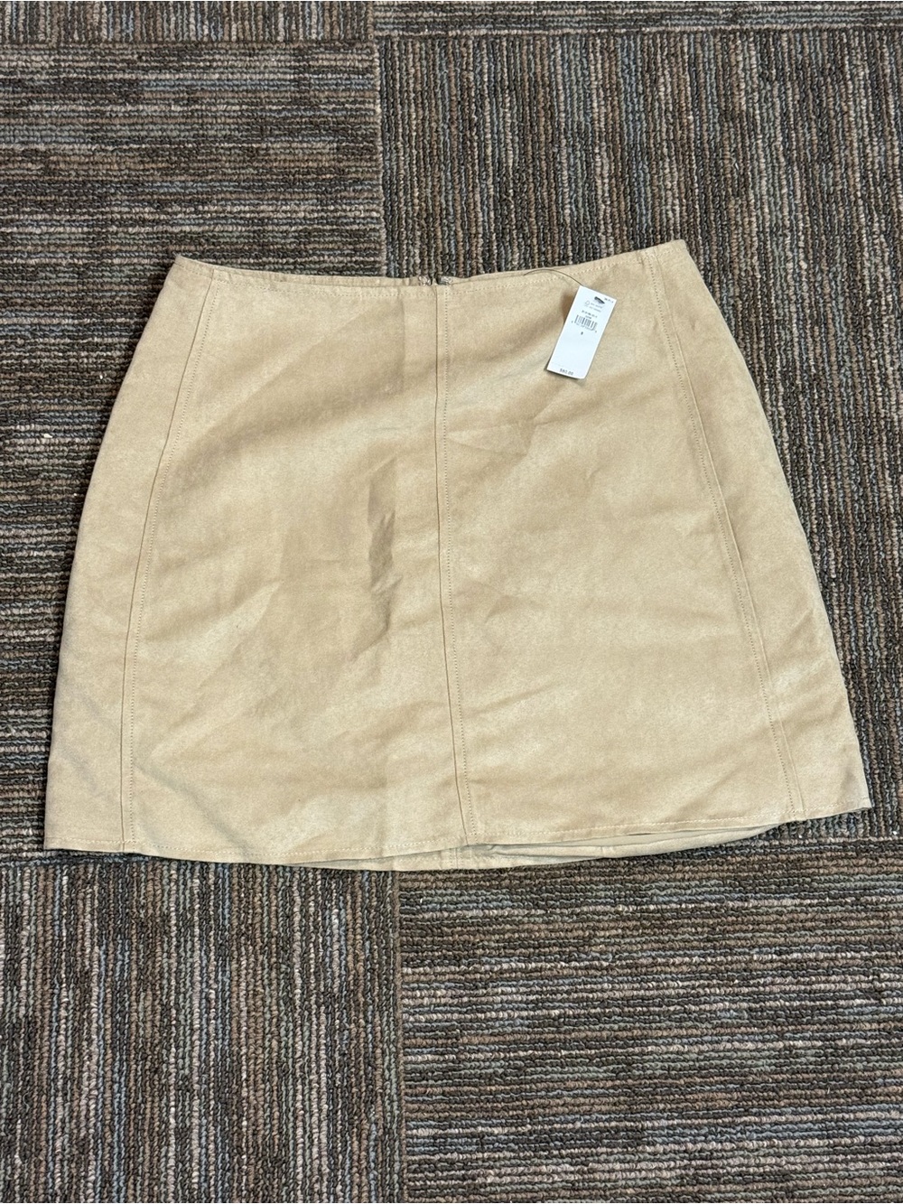 Banana Republic Tan Faux Suede Mini Skirt